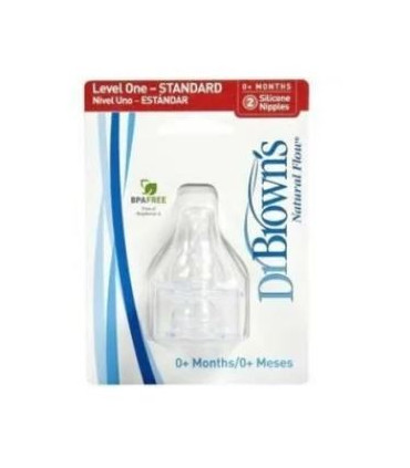 TETINA SILICONA DR BROWN¦S NATURAL FLOW STANDARD NIVEL 1 2 UN