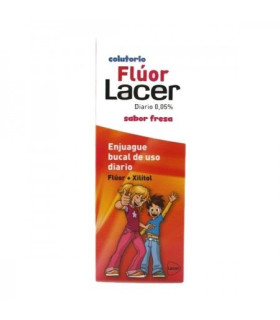 LACER COLUTORIO FLUOR DIARIO 0,05 % FRESA 500 ML