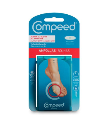 COMPEED AMPOLLAS HIDROCOLOIDE T- PEQ 6 U