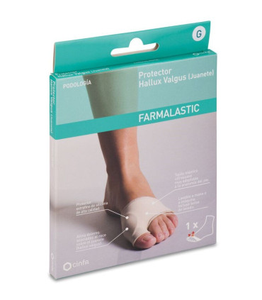 PROTECTOR JUANETE CALZADO HABITUAL FARMALASTIC FEET TALLA PEQUEÑA