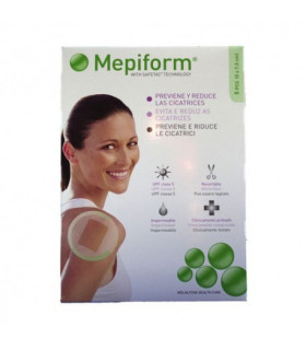 MEPIFORM SILICONA REDUCTOR DE CICATRICES 5 X 7.5 CM 5 U