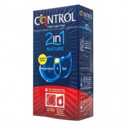 CONTROL 2IN1 NATURE PRESERVATIVOS 6 U+6 NATURE LUBE