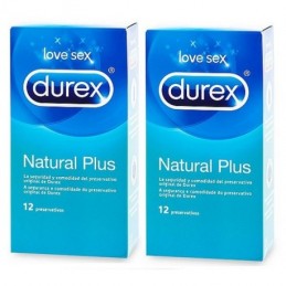 DUREX DUPLO NATURAL PLUS PRESERVATIVOS 12 PRESERVATIVO