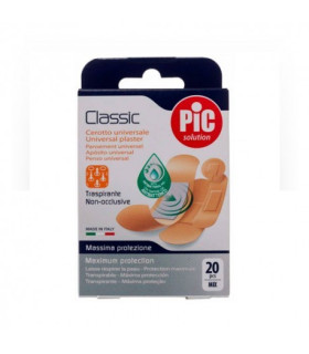 PIC CLASSIC CON BACTERICIDA APOSITO ADHESIVO SURTIDO  20 U