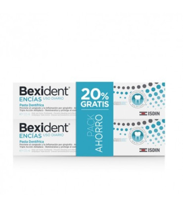ISDIN DUPLO BEXIDENT ENCIAS TRICLO PASTA 125 + 125
