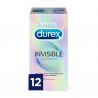 DUREX INVISIBLE EXTRA LUBRICADO 12