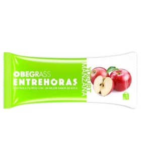 OBEGRASS ENTREHORAS BARRITA YOGURT Y MANZANA 30 G