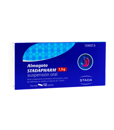 ALMAGATO STADAPHARM 1,5 g 12 SOBRES SUSPENSION ORAL