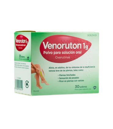 VENORUTON OXERUTINAS 1 g 30 SOBRES POLVO PARA SOLUCION ORAL