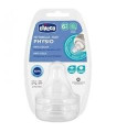 TETINA SILICONA FLUJO PAPILLA CHICCO PHYSIO + 6 MESES 2 UNIDADES