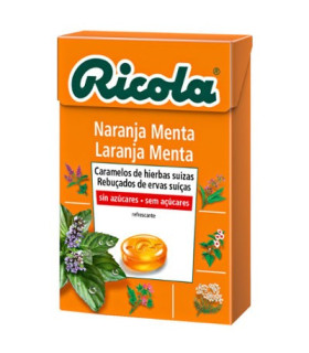RICOLA CARAMELOS SIN AZUCAR 1 ENVASE 50 G SABOR NARANJA