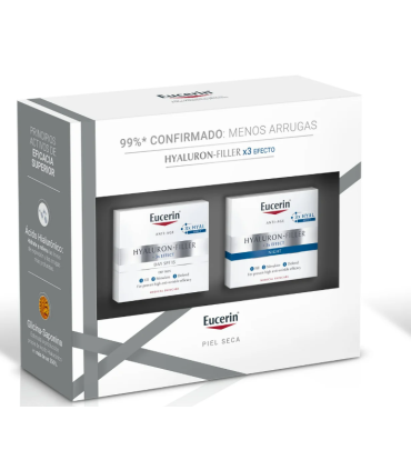 EUCERIN COFRE XMAS HYALURON FILLER CREMA PIEL SECA  SPF 15 + CREMA NOCHE EUCERIN