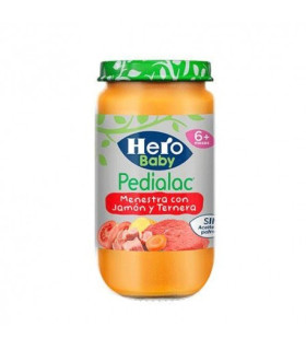 HERO BABY MENESTRA VERDURAS CON TERNERA Y JAMON 1 TARRO 235 G