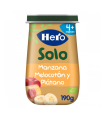 HERO BABY SOLO MANZANA MELOCOTON Y PLATANO 1 ENVASE 190 G