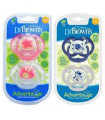 CHUPETE SILICONA DR BROWN´S ADVANTAGE REVERSIBLE 6 - 18 MESES 2 UNIDADES COLORES SURTIDOS