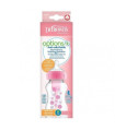 BIBERON TETINA SILICONA BOCA ANCHA DR BROWN´S NATURAL FLOW OPTIONS+ 1 UNIDAD 270 ML ROSA FLORES