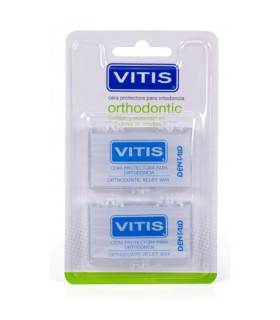CERA ORTODONCIA PROTECTORA ROZADURA VITIS ORTHOD 5 BARRITAS PACK DOS