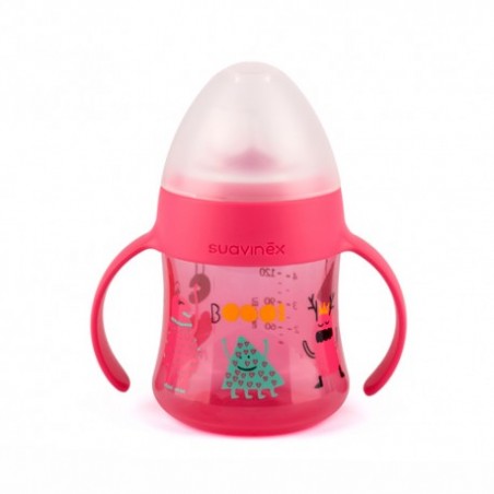 BIBERON SILICONA SUAVINEX ENTRENA ANTIDERRAME AS + 6 M FIRST 150 ML