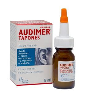 AUDIMER AUDICLEAN TAPONES SOLUCION LIMPIEZA OIDOS 1 ENVASE 12 ML