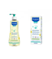 MUSTELA PACK STELATOPIA JABON ACEITE 500 ML + CREMA FACIAL40 ML  20 % DTO