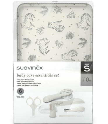 BABY CARE ESSENTIALS SET MANICURA SET 6 PIEZAS COLOR GRIS SUAVINEX