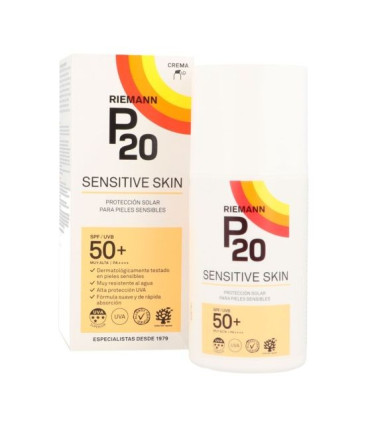 SENSITIVE CREMA SOLAR P20 SPF 50+ 1 ENVASE 200 ML