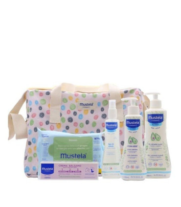 BOLSA PASEO MUSTELA LITTLE MOMENTS RAYAS