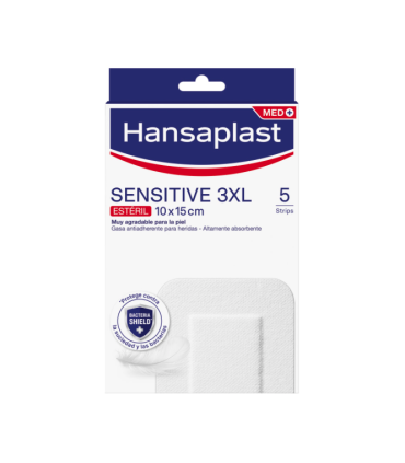 HANSAPLAST SENSITIVE 3XL APOSITO ESTERIL 5 UNIDADES 15 CM X 10 CM