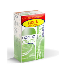 NORMODENT ANTICARIES PACK COLUTORIO / PASTA 1 ENVASE 500 ML + 1 ENVASE 125 ML