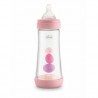 BIBERON PLASTICO T SILICONA CHICCO PERFECT5 ROSA 4M+ FLUJO RAPIDO 300 ML