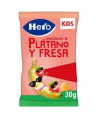 HERO KIDS CORAZONES DE PLATANO Y FRESA 1 BOLSA 30 G