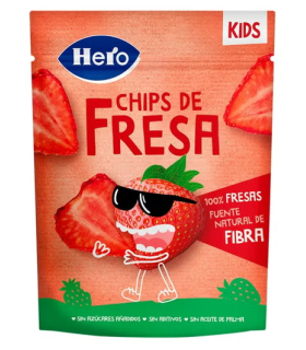 HERO KIDS CHIPS DE FRESA 1 BOLSA 12 G