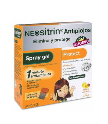 NEOSITRIN PACK SPRAY GEL + PROTECT ACONDICIONADOR 1 ENVASE 60 ML + 1 ENVASE 100 ML