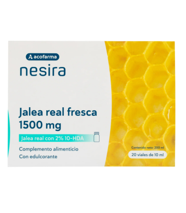 ACOFARMA NESIRA JALEA REAL 1500 MG 20 VIALES BEBIBLES 10 ML