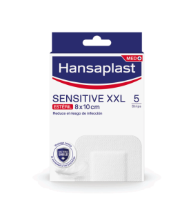 HANSAPLAST SENSITIVE XXL APOSITO ESTERIL 5 UNIDADES 10 CM X 8 CM