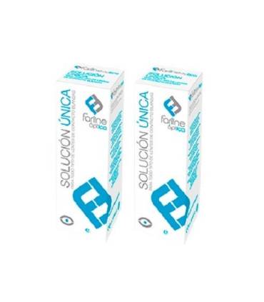 FARLINE OPTICA SOLUCION UNICA LENTES DE CONTACTO 2 ENVASES 360 ML DUPLO