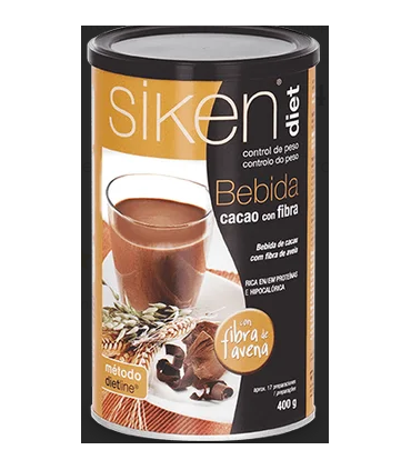 SIKEN DIET BEBIDA DE CACAO CON FIBRA 1 ENVASE 400 G