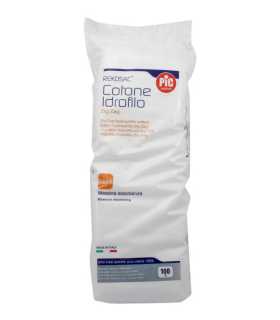 ALGODON ZIG-ZAG PURO PIC REKOSAC 1 PAQUETE 100 G