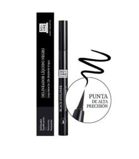 SOIVRE COSMETICS DELINEADOR LIQUIDO EYELINER 1 ENVASE 1,1 ML COLOR NEGRO