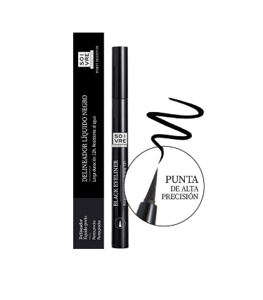 SOIVRE COSMETICS DELINEADOR LIQUIDO EYELINER 1 ENVASE 1,1 ML COLOR NEGRO