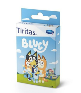 TIRITAS BLUEY APOSITO ADHESIVO 12 UNIDADES 3 TAMAÑOS