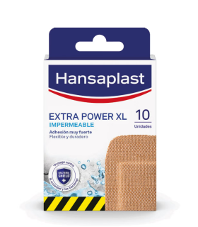 HANSAPLAST EXTRA POWER XL APOSITO ADHESIVO 10 UNIDADES 95 X 50 MM