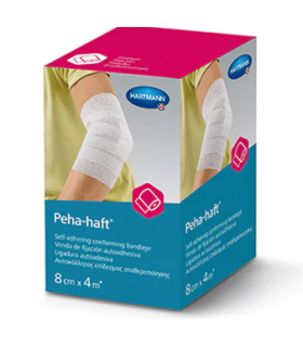 VENDA ELASTICA COHESIVA PEHA-HAFT EASY WHITE 1 UNIDAD 4 M X 8 CM