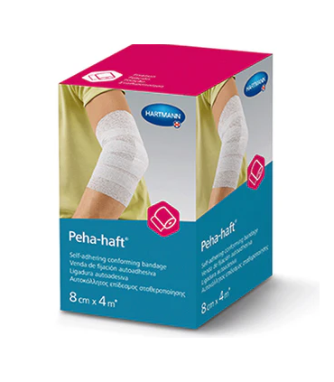 VENDA ELASTICA COHESIVA PEHA-HAFT EASY WHITE 1 UNIDAD 4 M X 8 CM