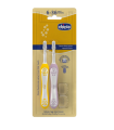 CHICCO BIPACK CEPILLO DENTAL LILA+MOSTAZA 6-36M